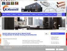 Tablet Screenshot of mausolf-shk.de